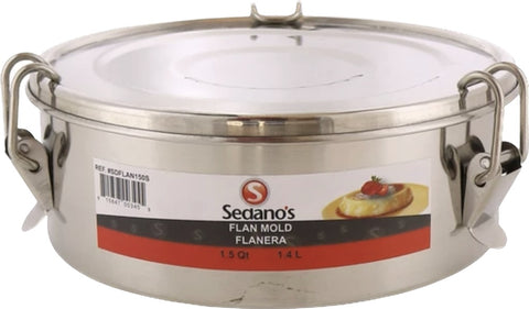 Molde para hacer Flan con tapa a presión de seguridad