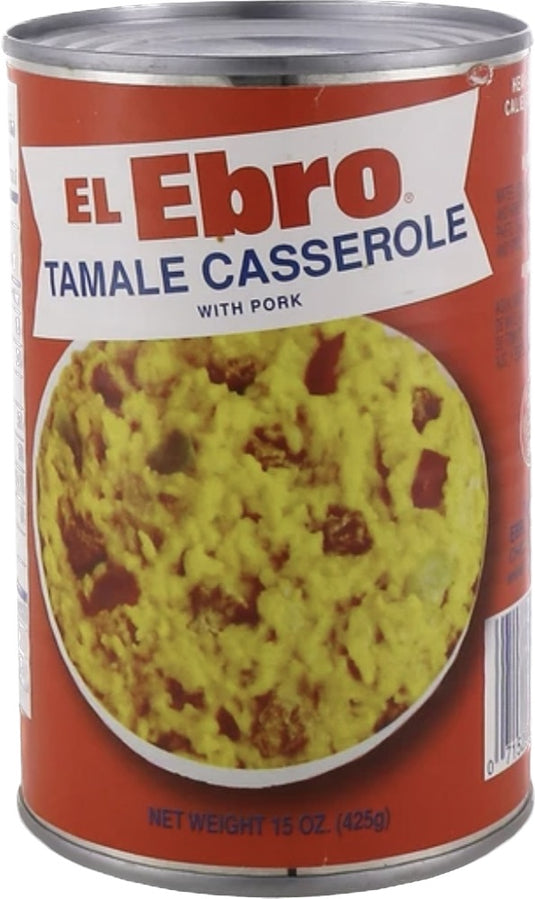 Tamal en cazuela con carne de puerco/tamale casserole with pork